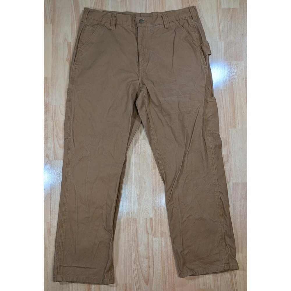 Brahma‎ Carpenter Work Pants Men's 34x29 Brown Utility Heavy Duty